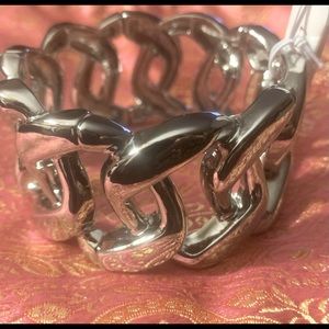 NWT Lane Bryant brand new silver stretch bracelet